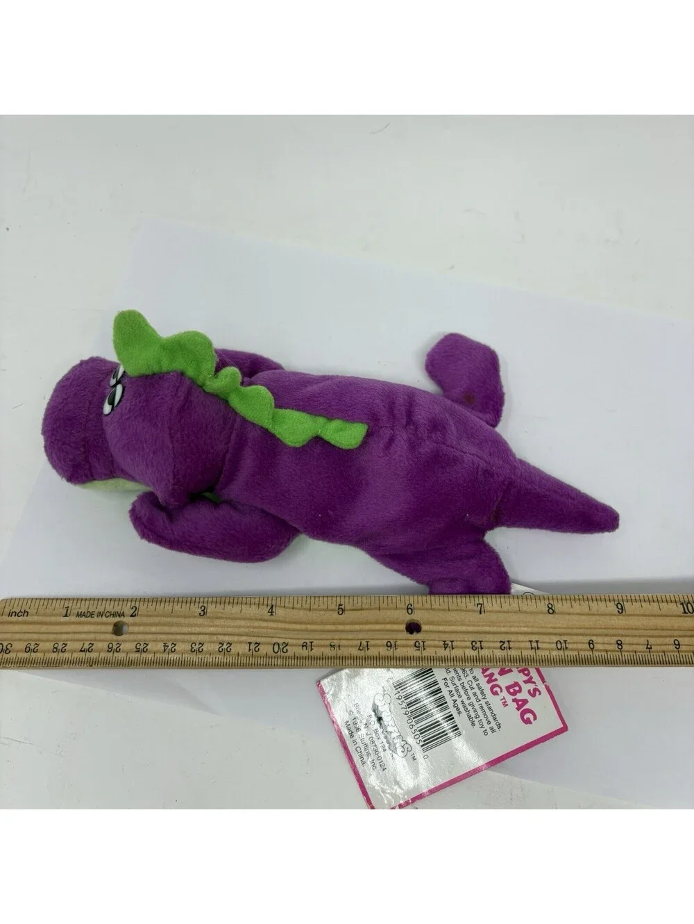 STUFFINS Vintage 1997 Lumpy’s Bean Bag Gang DINKO DINOSAUR W/ Tags